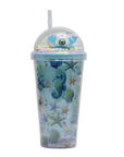 Bicchiere con Cannuccia CAPRI BLU-01